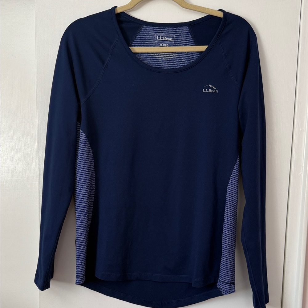 L.L. Bean Women's Navy Long Sleeve Top